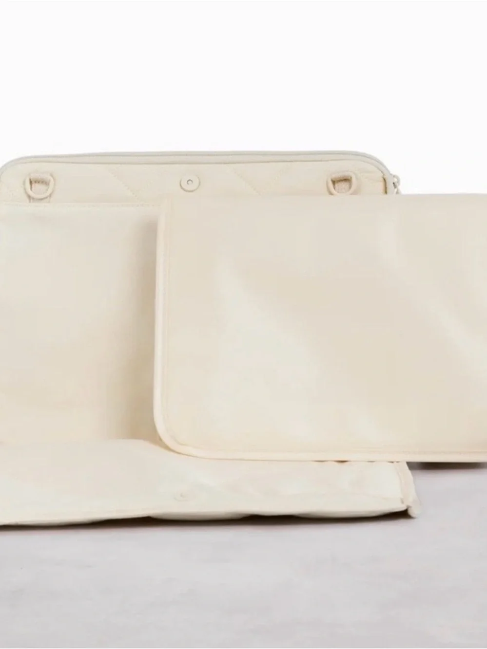 Beis Quilted Cream/ Yellow stroller caddy baby diaper bag